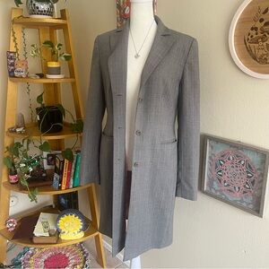 grey longline blazer 🩶